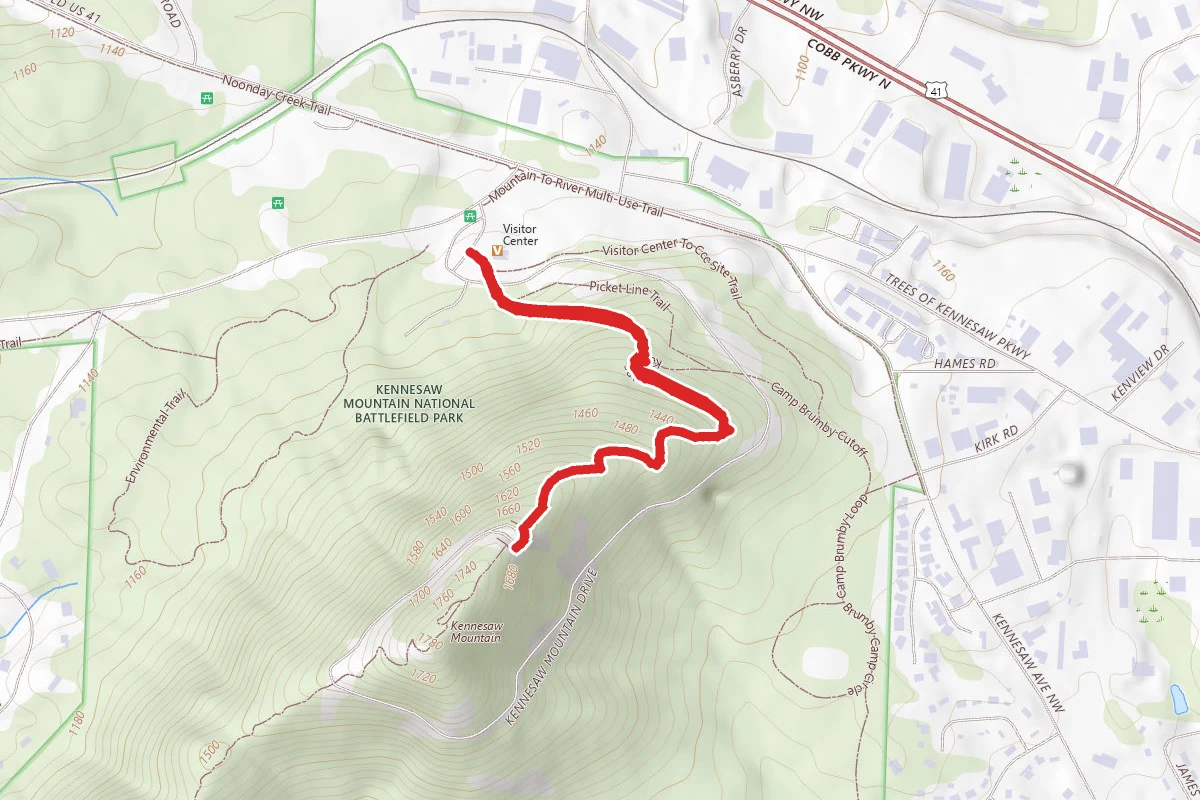 Kennesaw Mountain Peak Trail