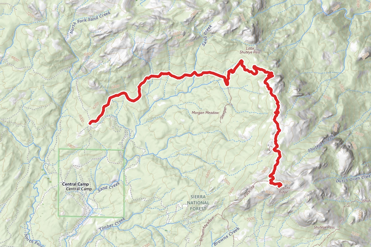 Shuteye Peak Trail