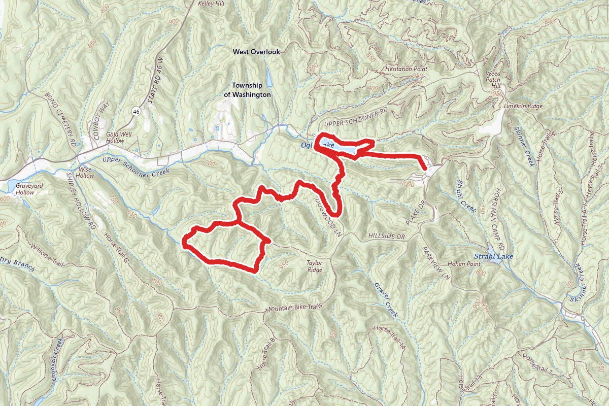Ogle Lake to Trail 9 Loop