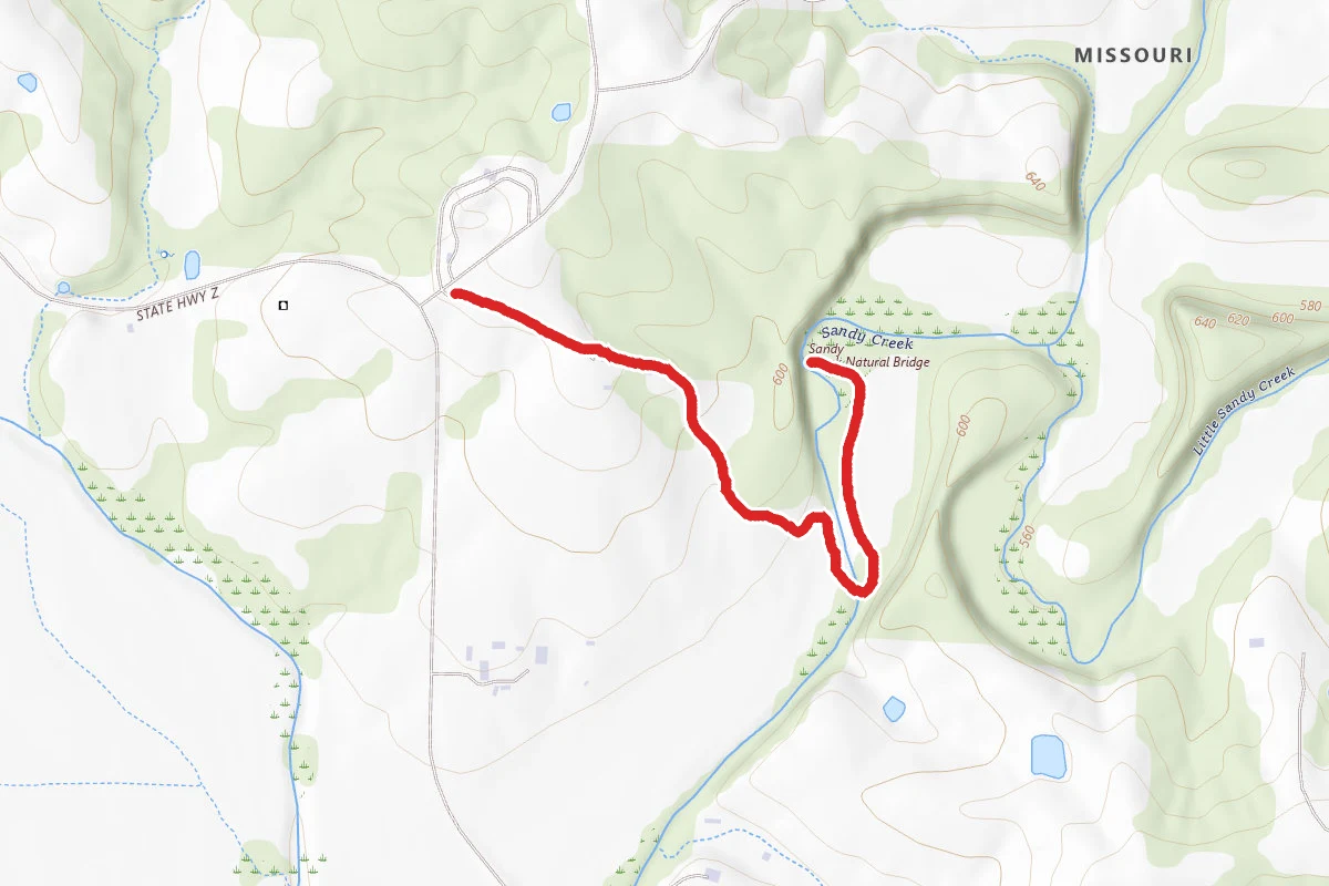 Sandy Creek Natural Tunnel Trail