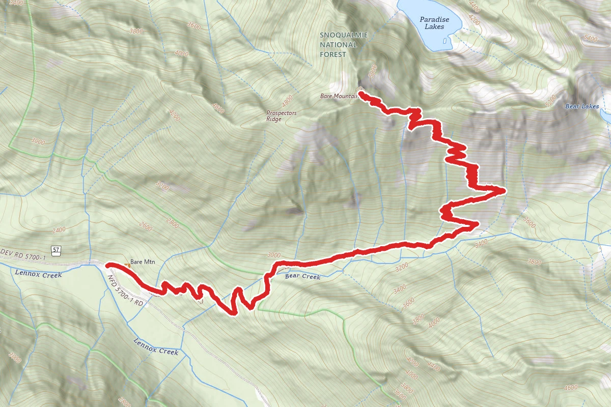 Bare Mountain Trail