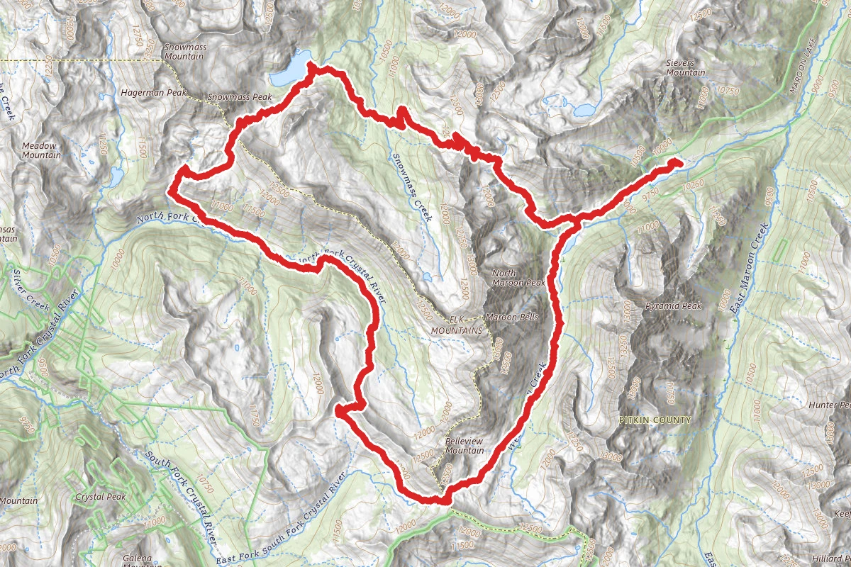 Maroon Bells-Snowmass Wilderness Loop