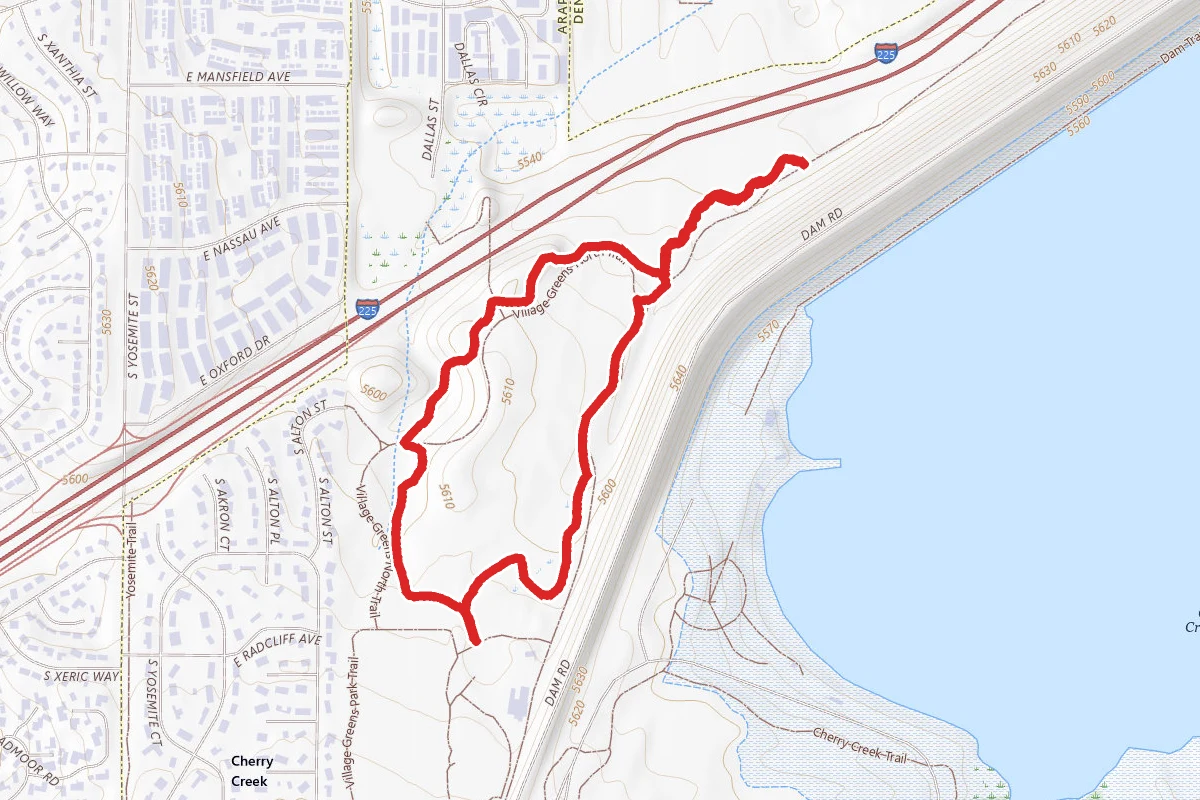 Village Greens Park North Mountain Bike Skills Trail