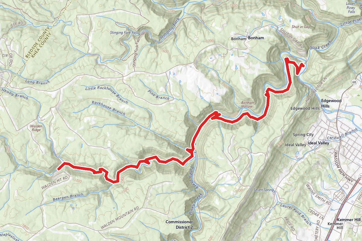 Piney River and Twin Rocks Nature Trails