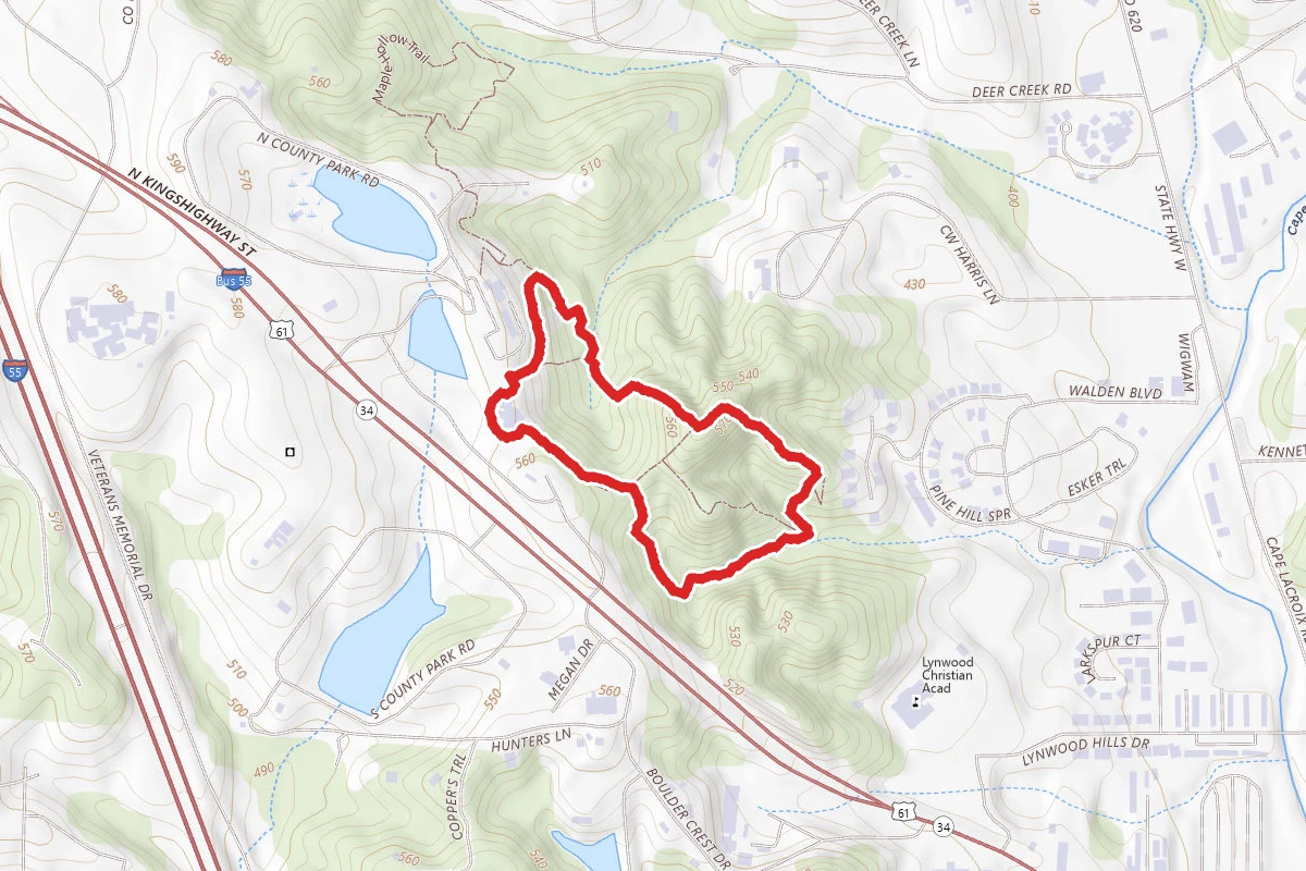 Cape Girardeau Conservation Nature Center Outer Trail Loop