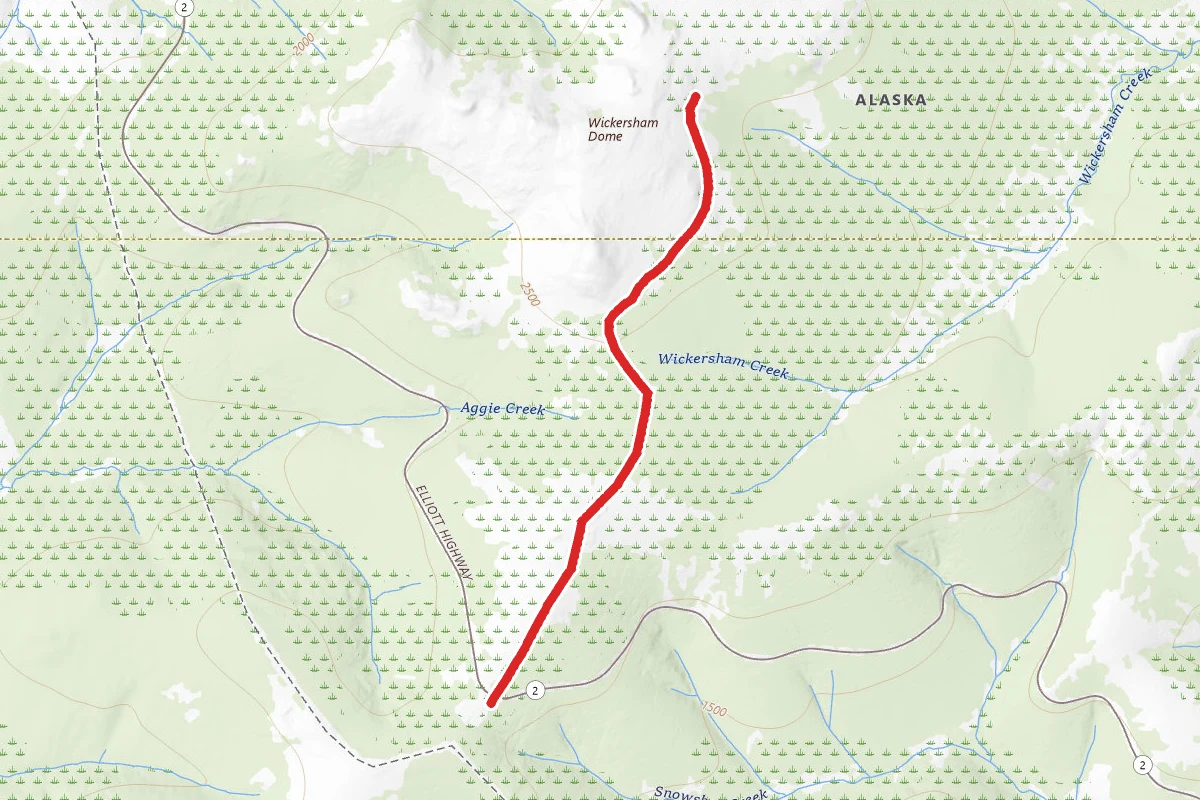 Summit Trail to Wickersham Dome