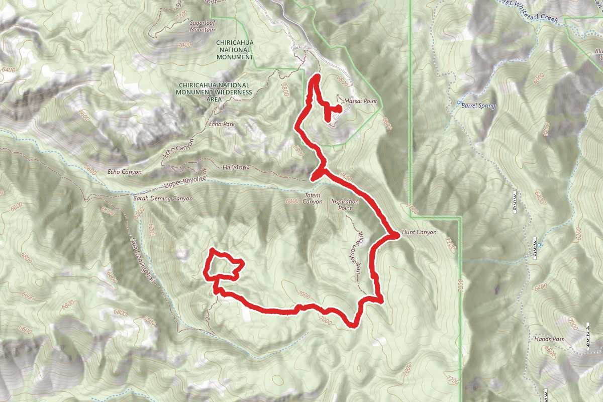 Heart of Rocks Loop via Ed Riggs Trail, Mushroom Rock Trail, and Big Balanced Rock Trail
