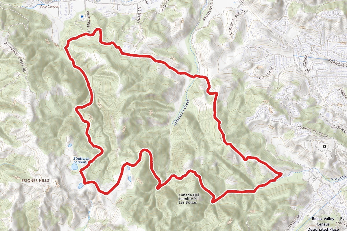 Orchard Trail, Toyon Trail, Lagoon Trail Loop