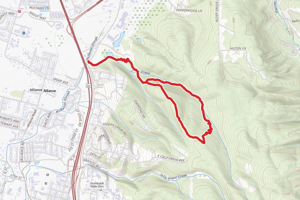Ridge Trail and South Fork Trail Loop