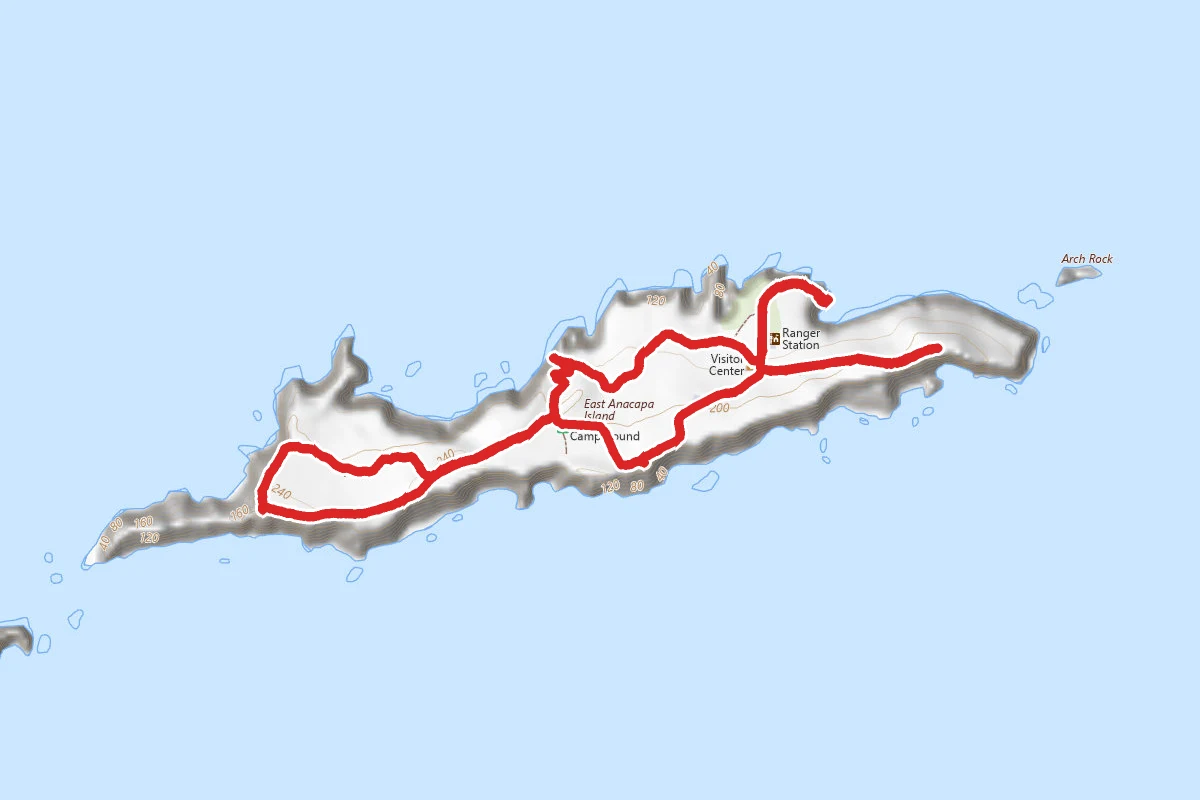 East Anacapa Island Trail