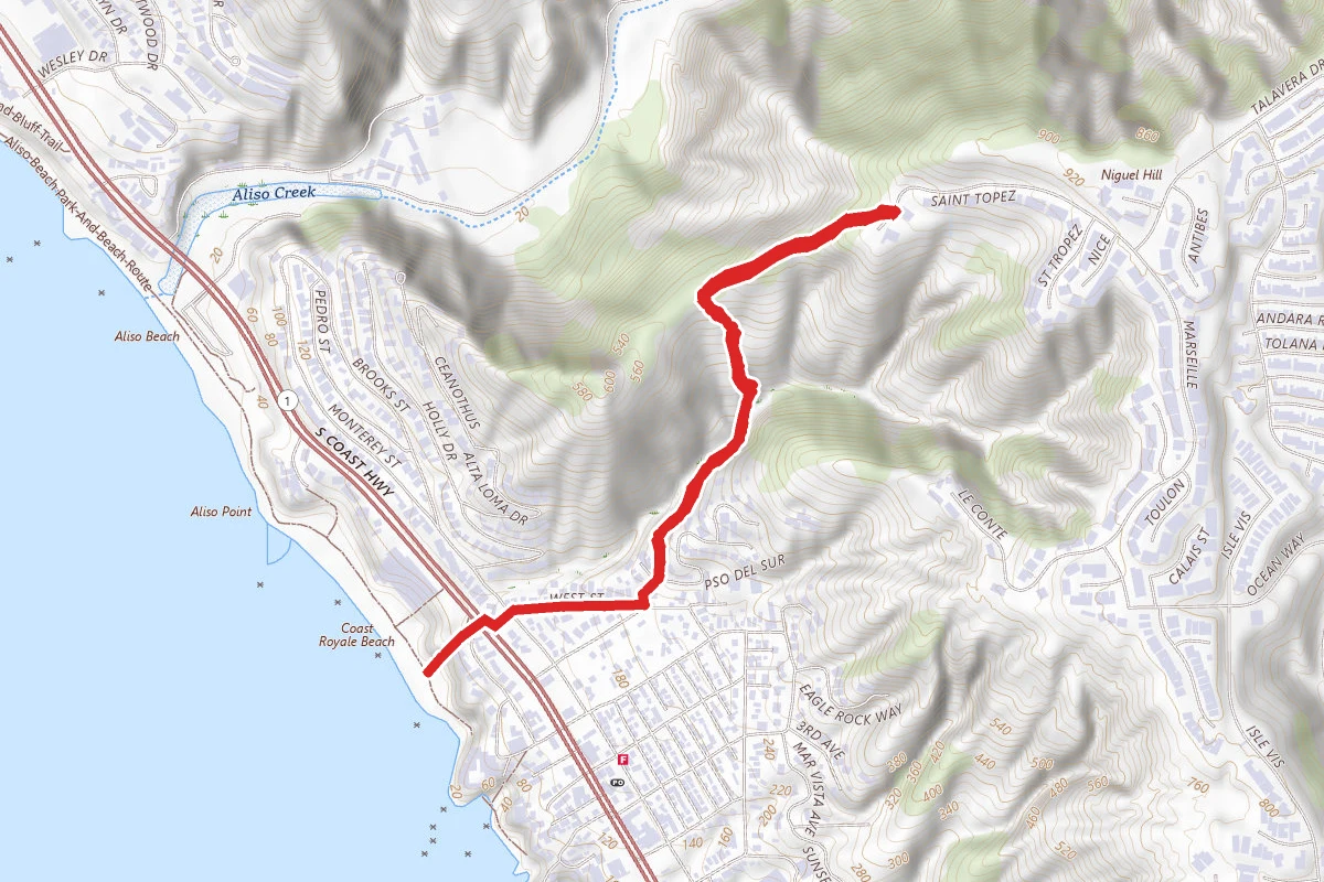 Aliso Peak to Coast Royale Beach