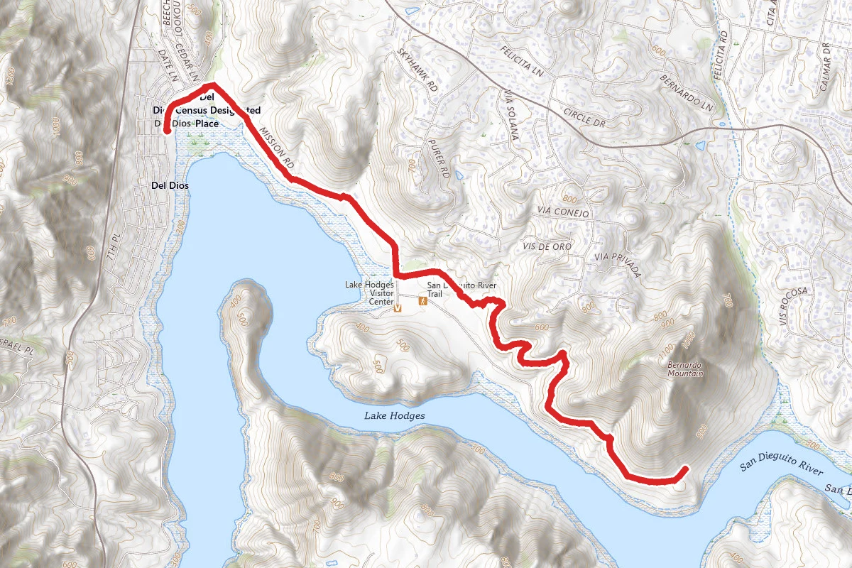 Lake Hodges High Trail