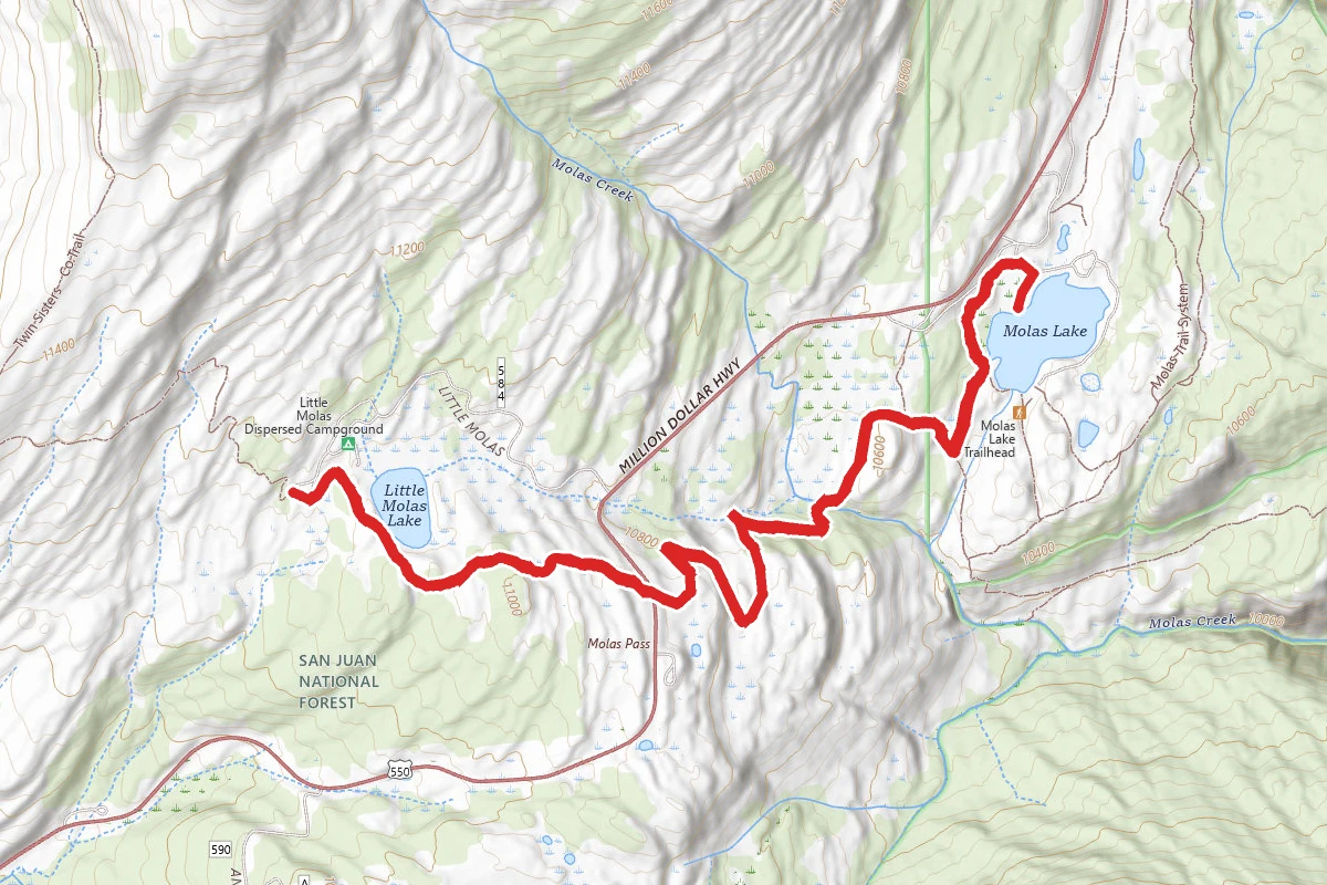 Little Molas and Molas Lakes