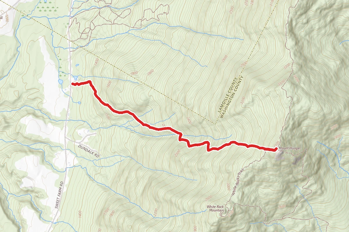 Mount Hunger via Waterbury Trail
