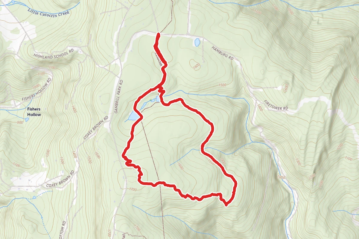 Connector, Lawn Mower, and Catocin National Recreation Trail Loop