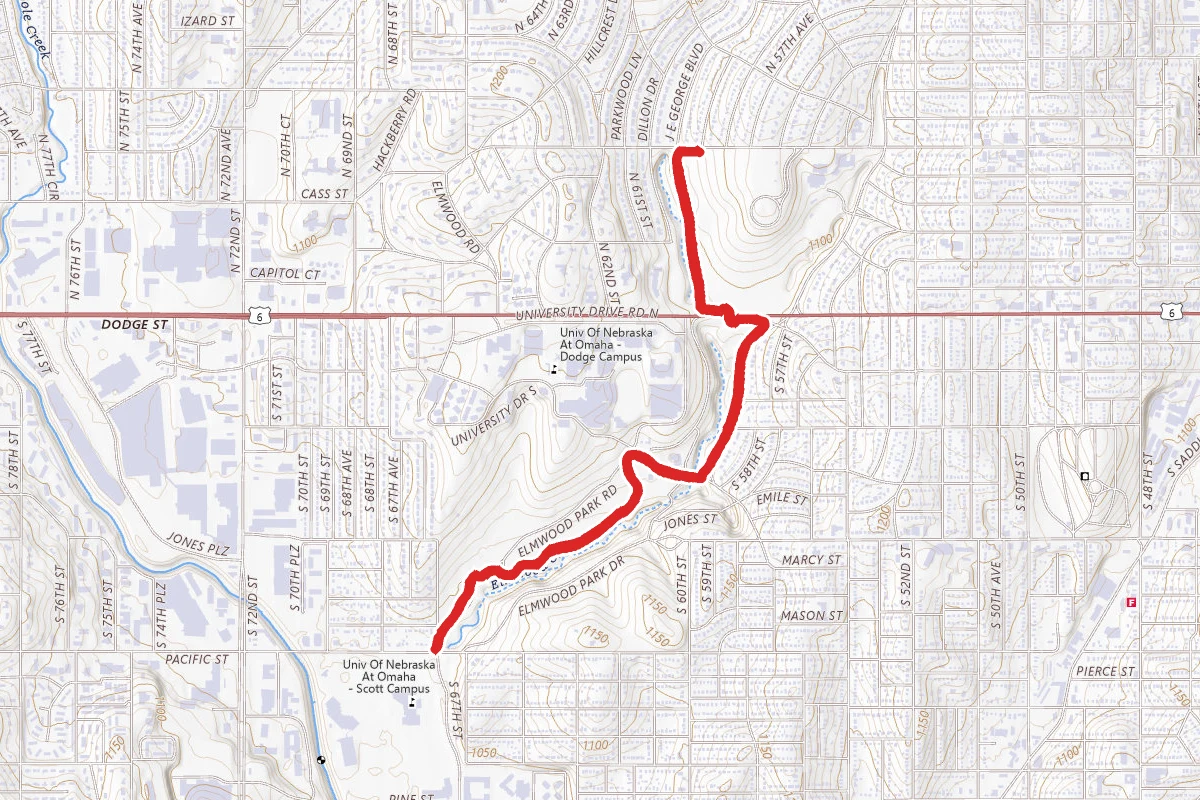 Memorial and Elmwood Park Trails