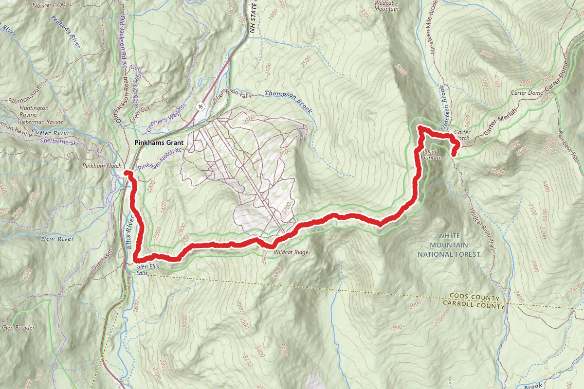Wildcat Mountain and Carter Notch via Appalachian Trail