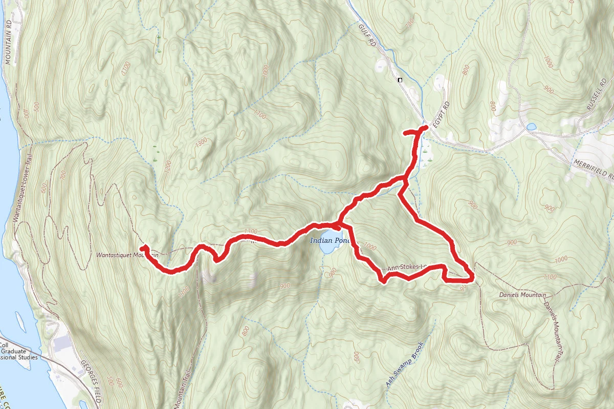 Wantastiquet to Ann Stokes Loop and Madame Sherri's Castle