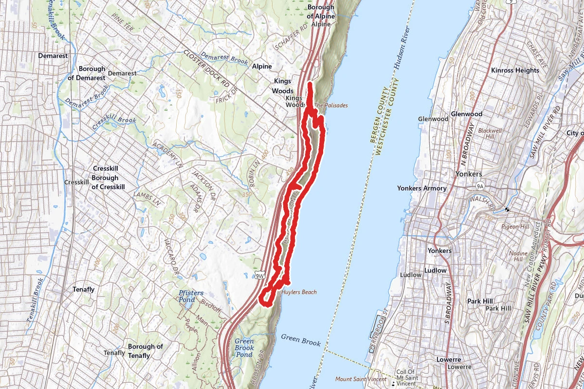 Huyler's Landing and Closter Dock Trail Loop from Alpine Headquarters