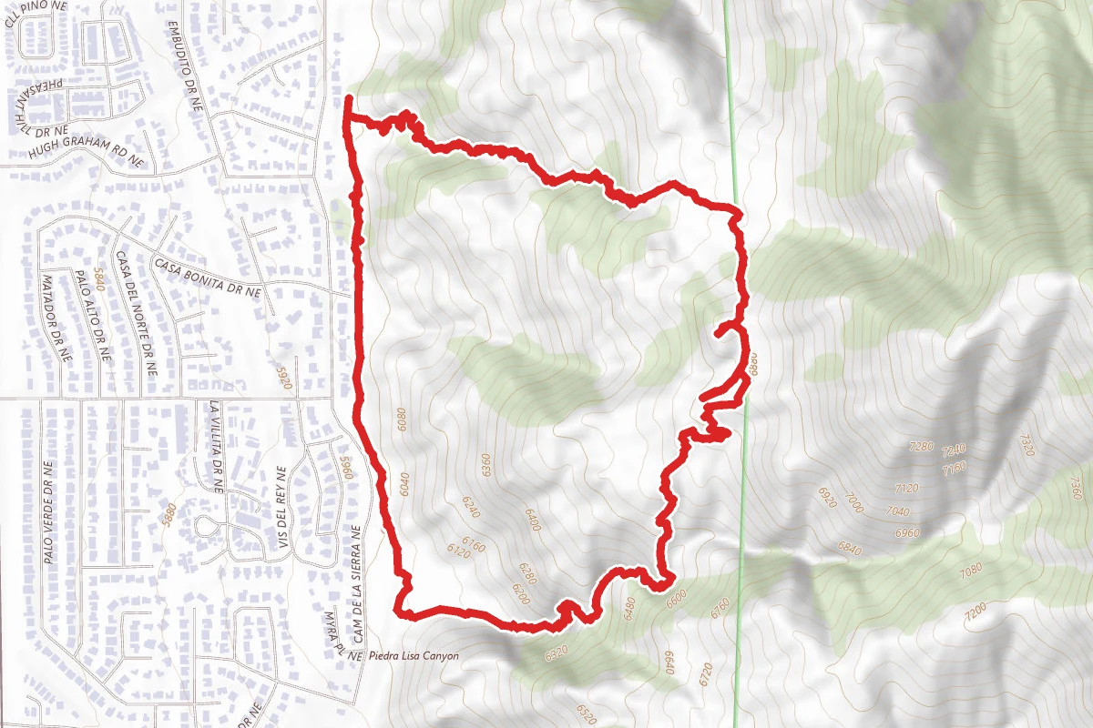 Piedra Lisa Canyon Loop Trail