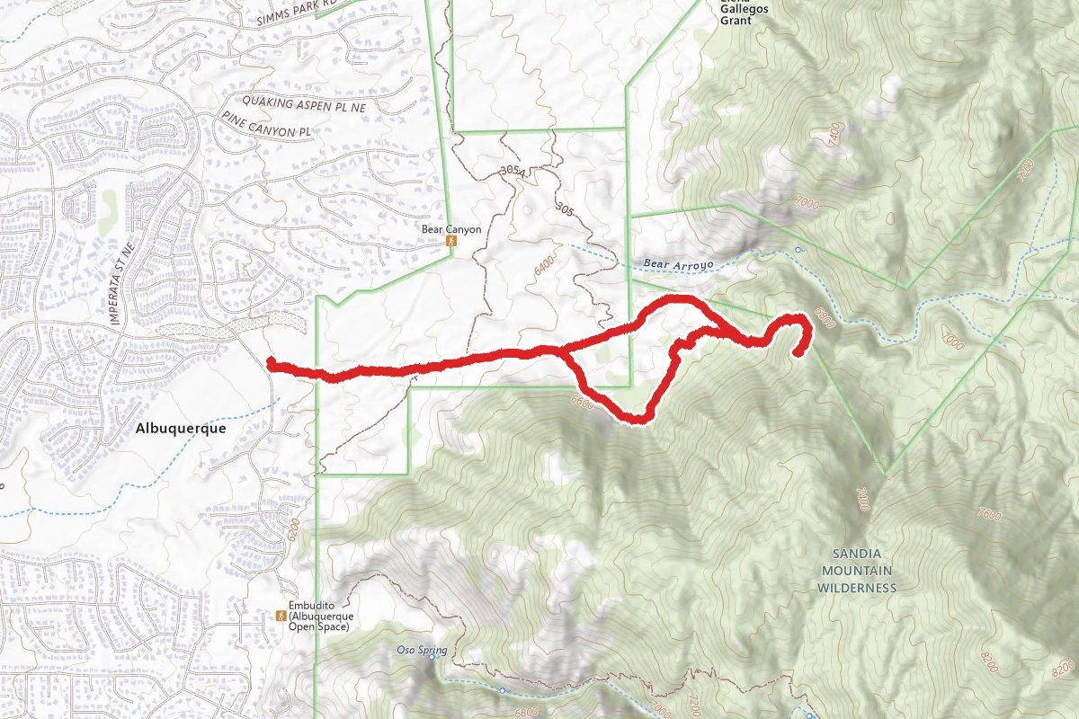Primitive Trail Loop via Michial M. Emery Trail