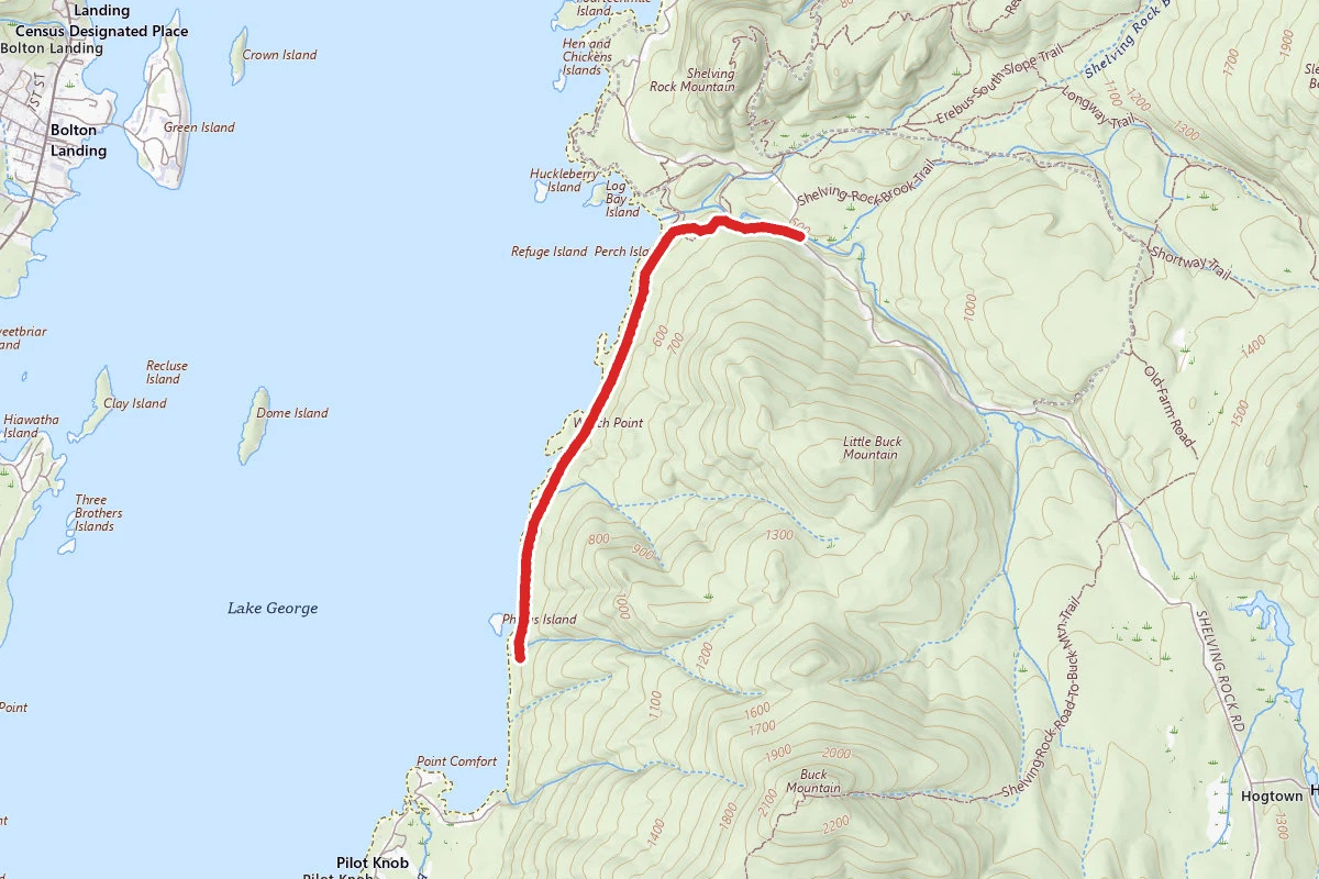 Lake George Trail to Calve's Pen