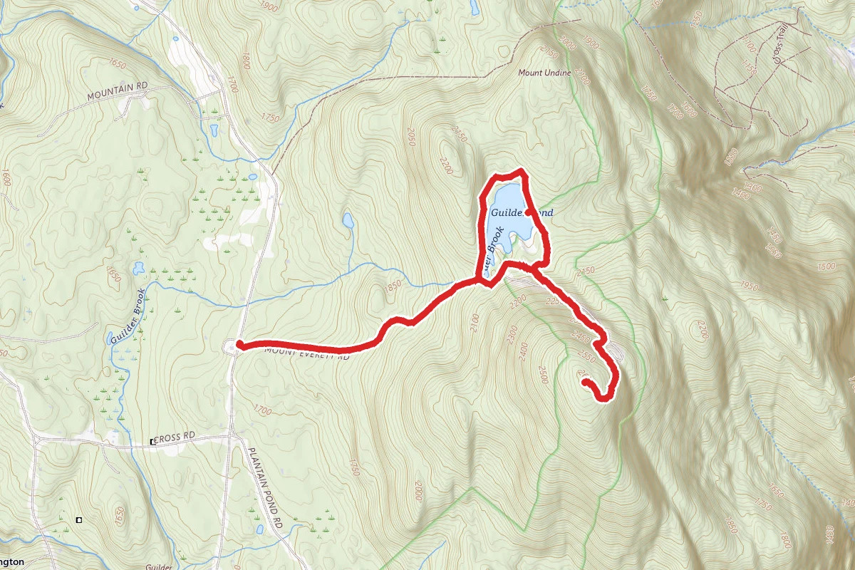 Guilder Pond and Mount Washington Lookout Trail