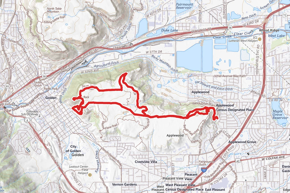 South Table Mountain Trail Loop