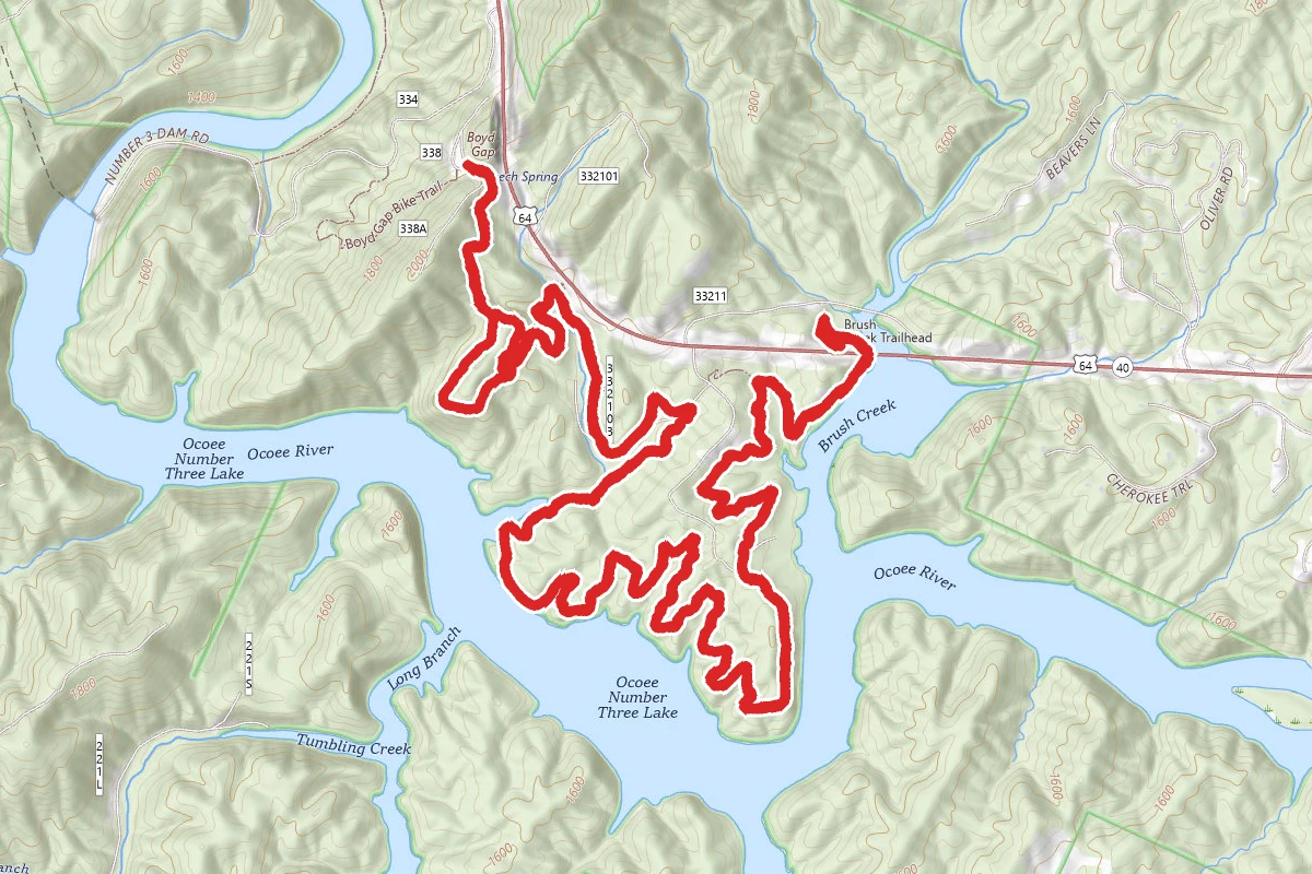 Boyd Gap to Brush Creek Trail