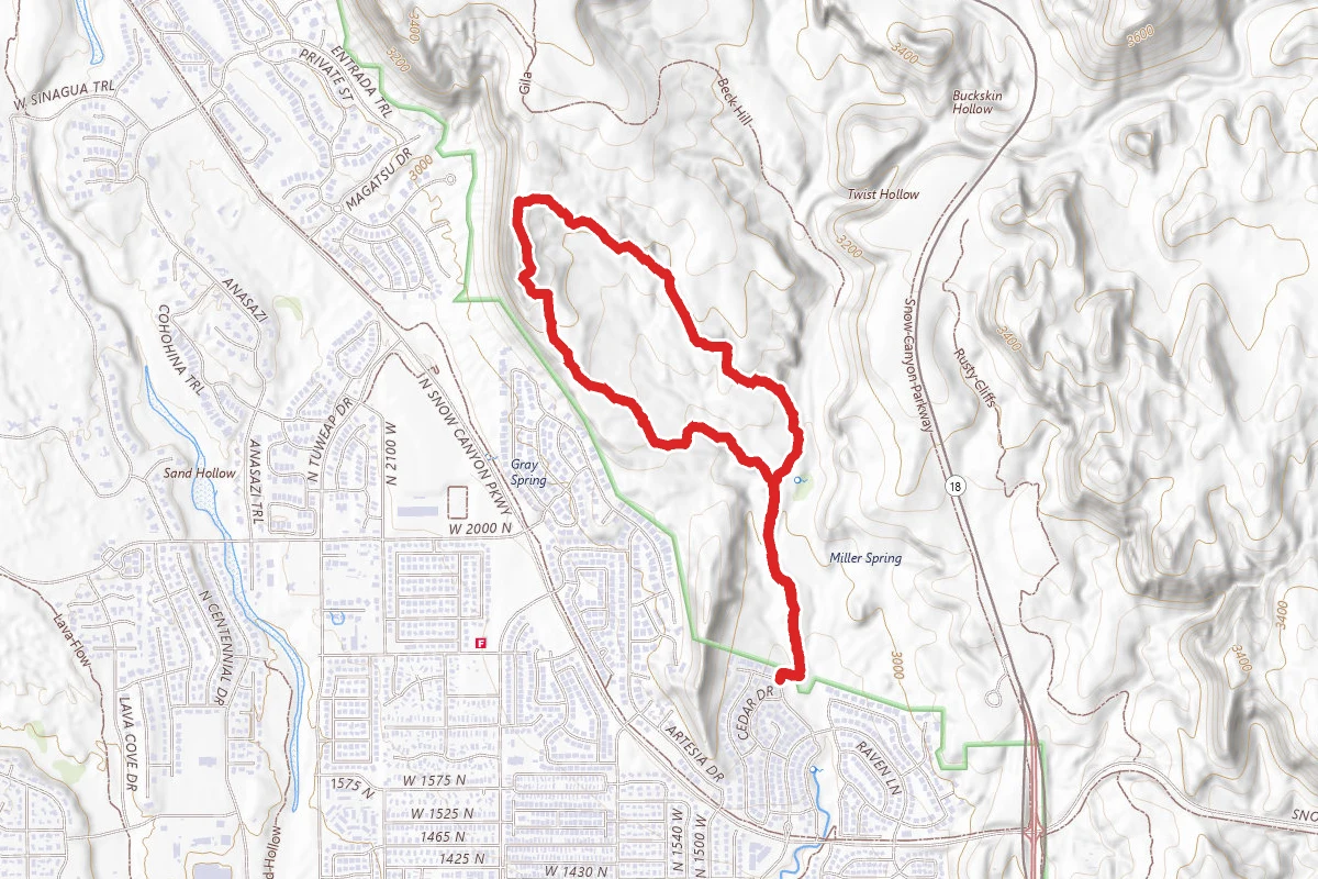 Halfway Wash Trail and Paradise Rim Loop
