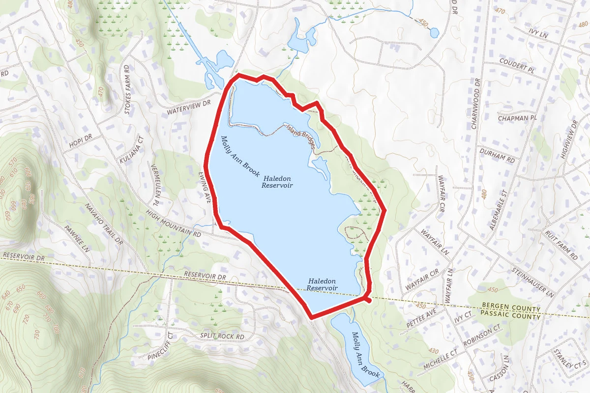 Haledon Reservoir White Trail Loop