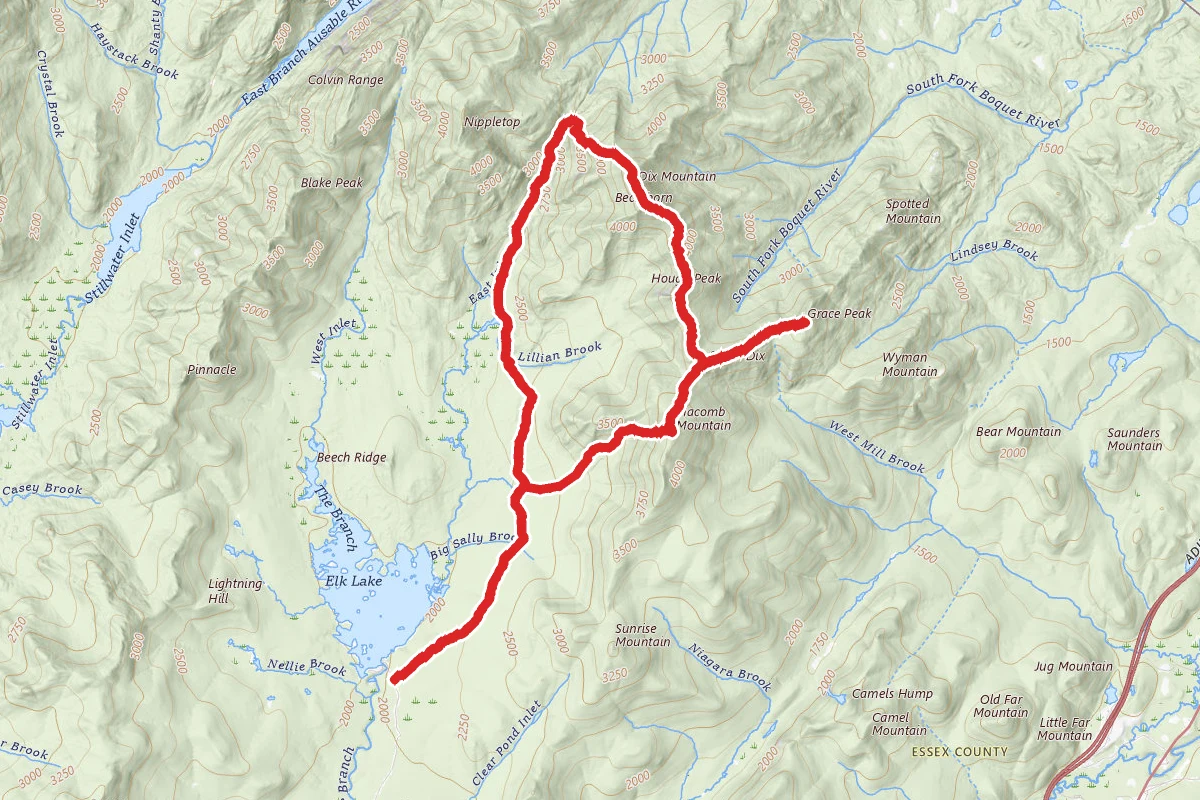 Hunters Pass Loop from Elk Lake