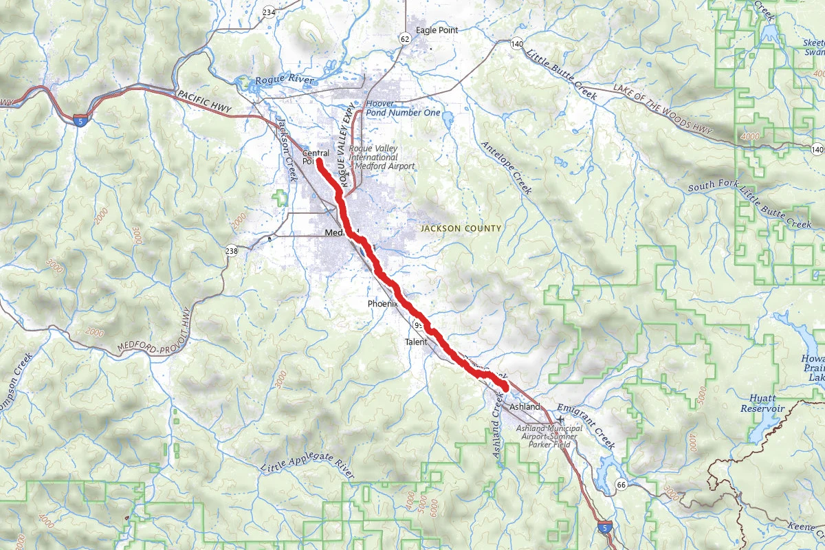 Bear Creek Greenway from Central Point