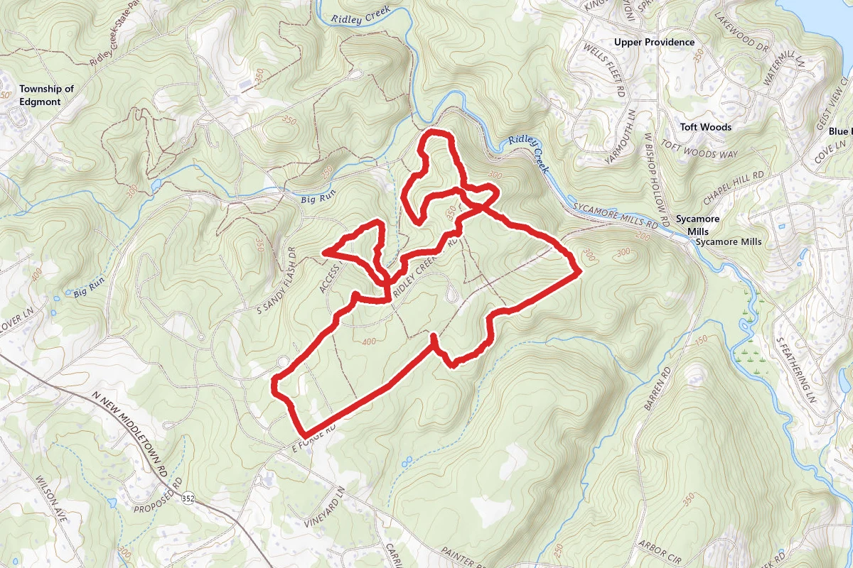 Ridley Creek Southern Trails Loop