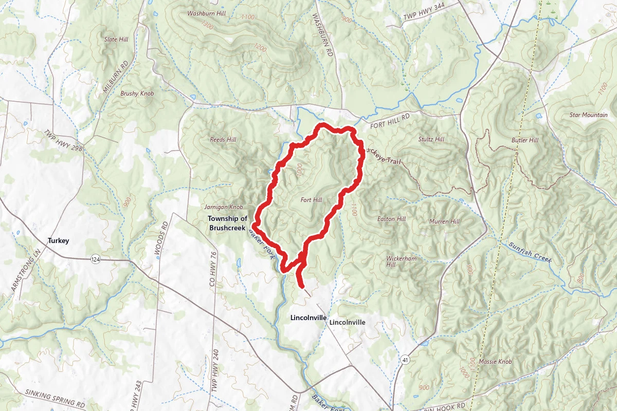 Ft. Hill Gorge Trail to Deer Trail