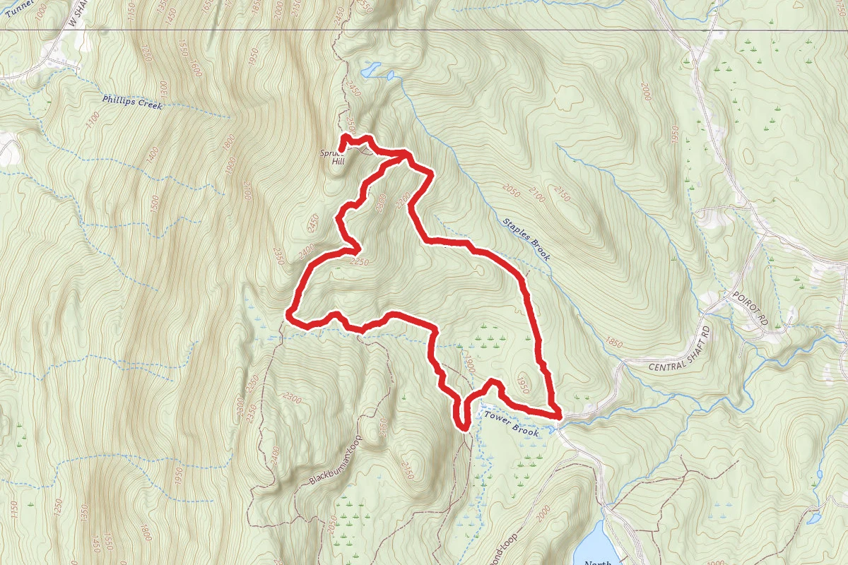 Busby Trail to Spruce Hill Loop