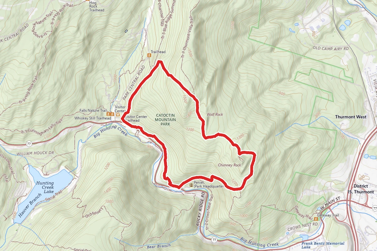Wolf Rock & Chimney Rock Trail
