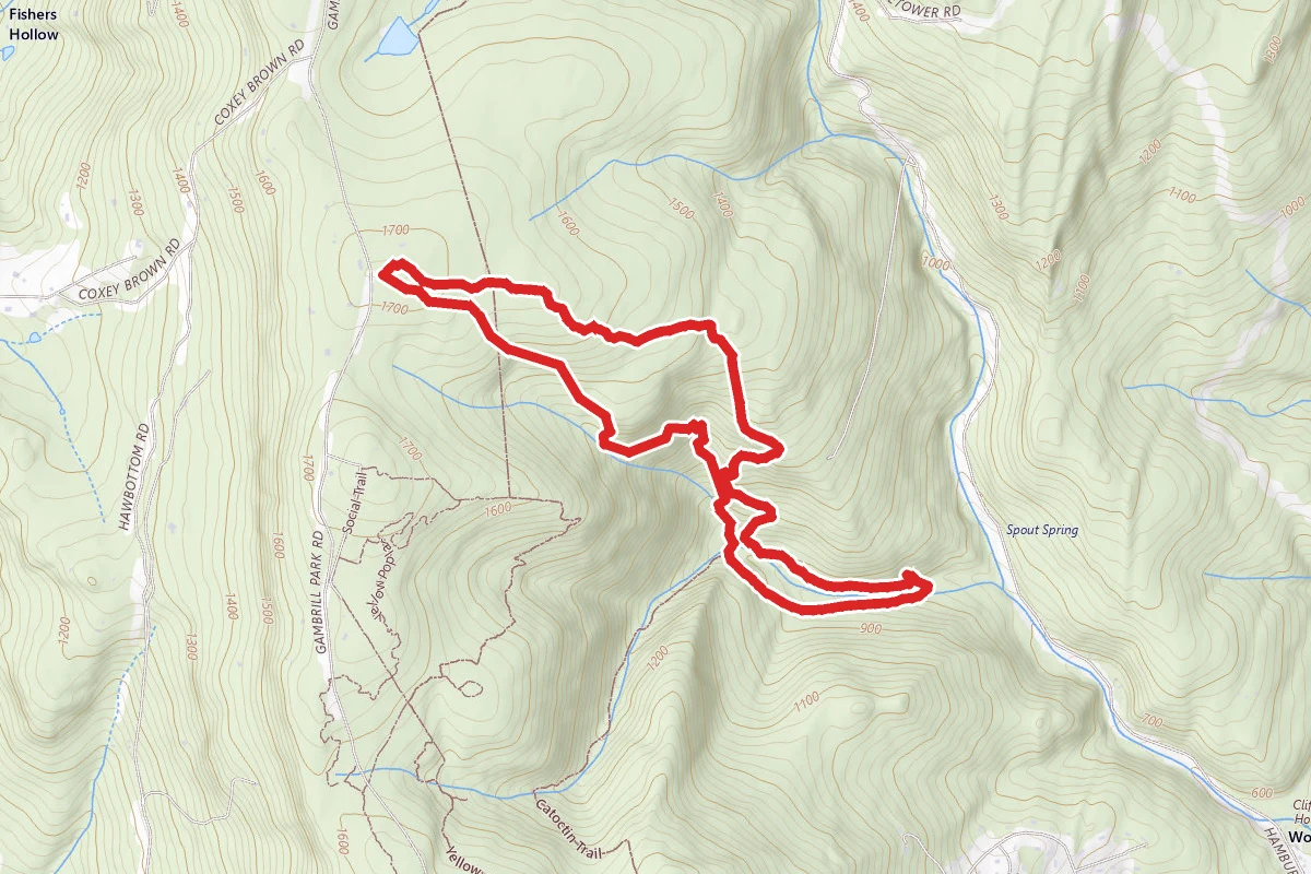 Lawn Mower, Rocky Stream Bed Trail and Kubla Khan Loop