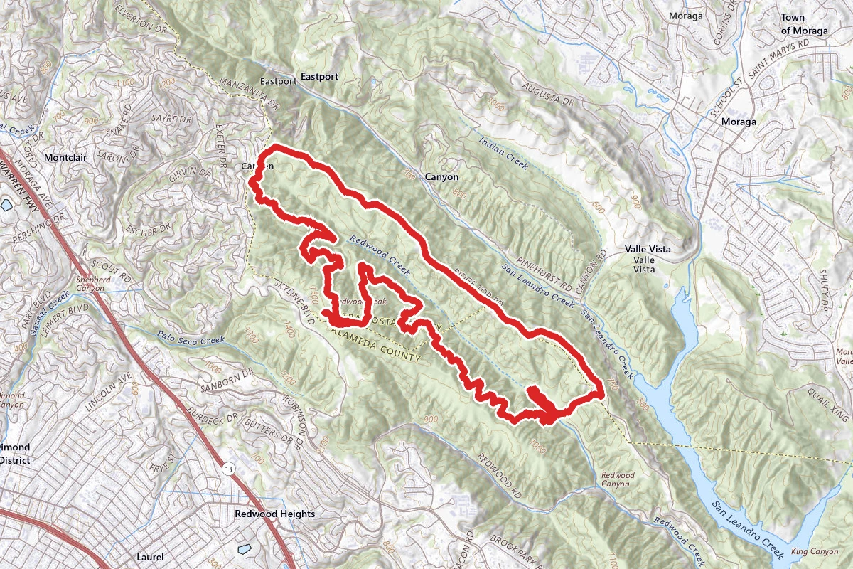 French and East Ridge Trail Loop via Canyon Meadow