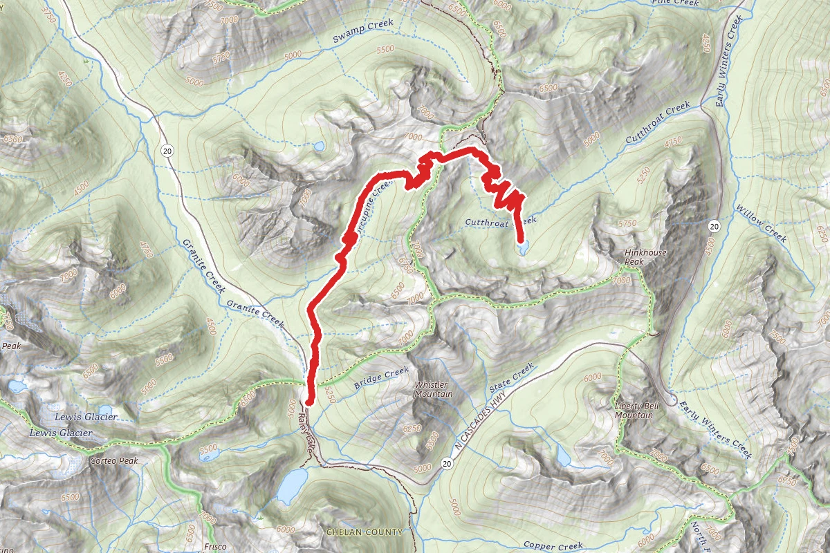 Cutthroat Lake via the PCT