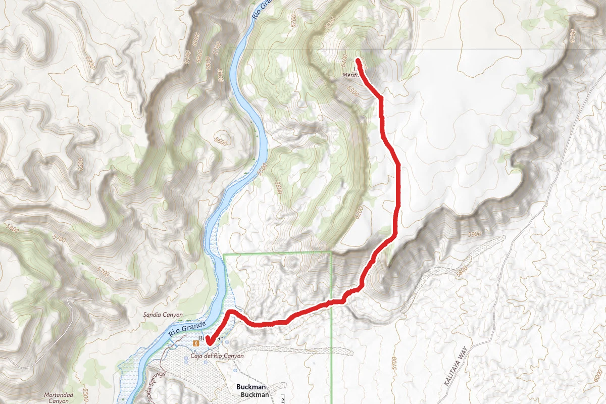 Buckman Mesa Otowi Peak Trail