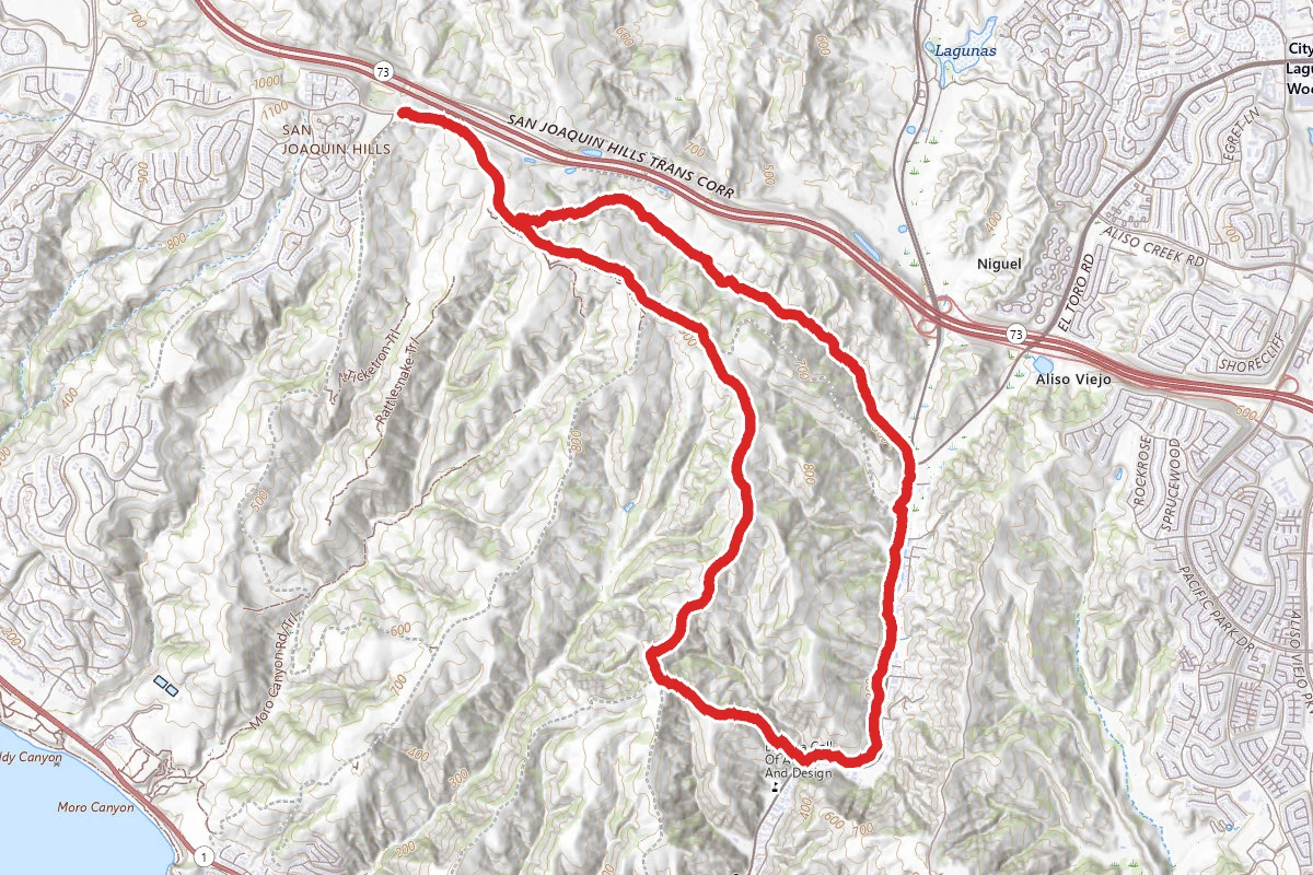 Bommer Ridge, Laguna Ridge, Laurel Canyon and Lizard Trail Loop