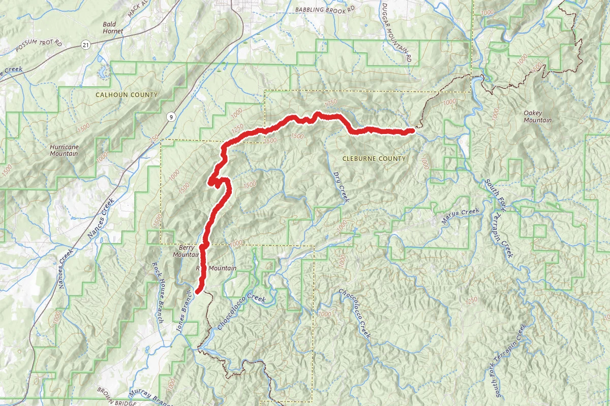 Dugger Mountain via Pinhoti Trail