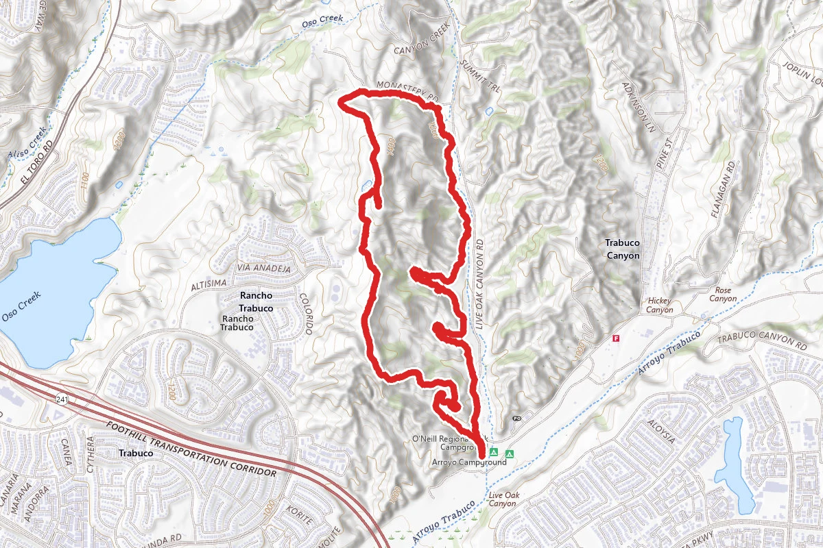 Live Oak, Coyote, Vista, Homestead and Love Oak Loop