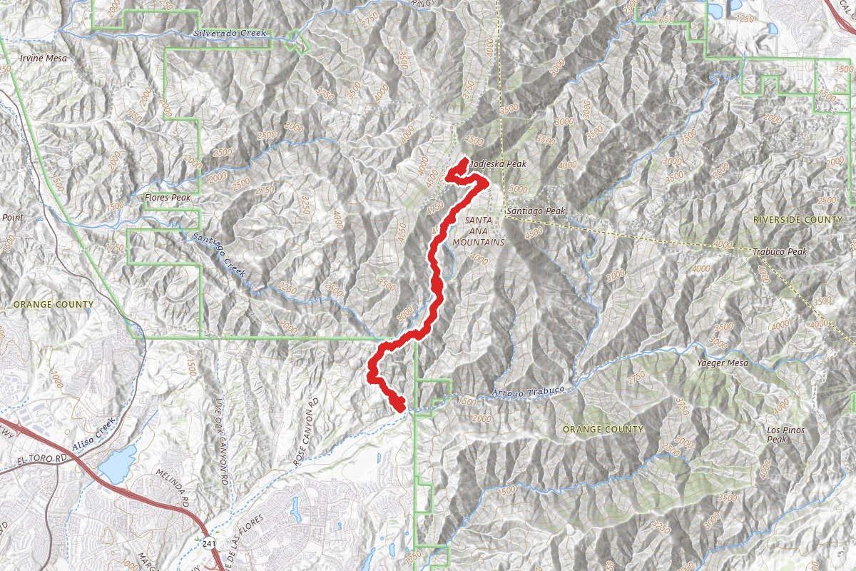 Modjeska Peak via Joplin Truck Trail