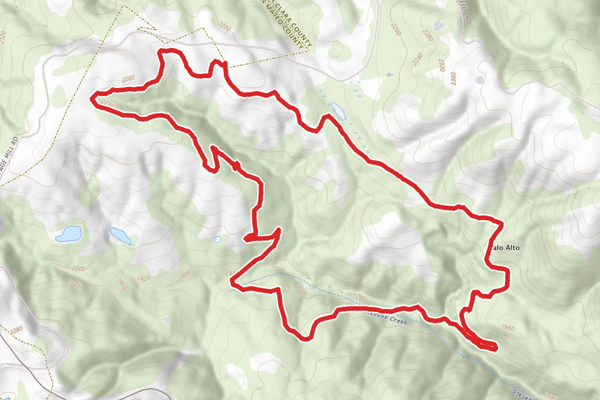 Stevens Creek Nature Trail to White Oak Trail Loop