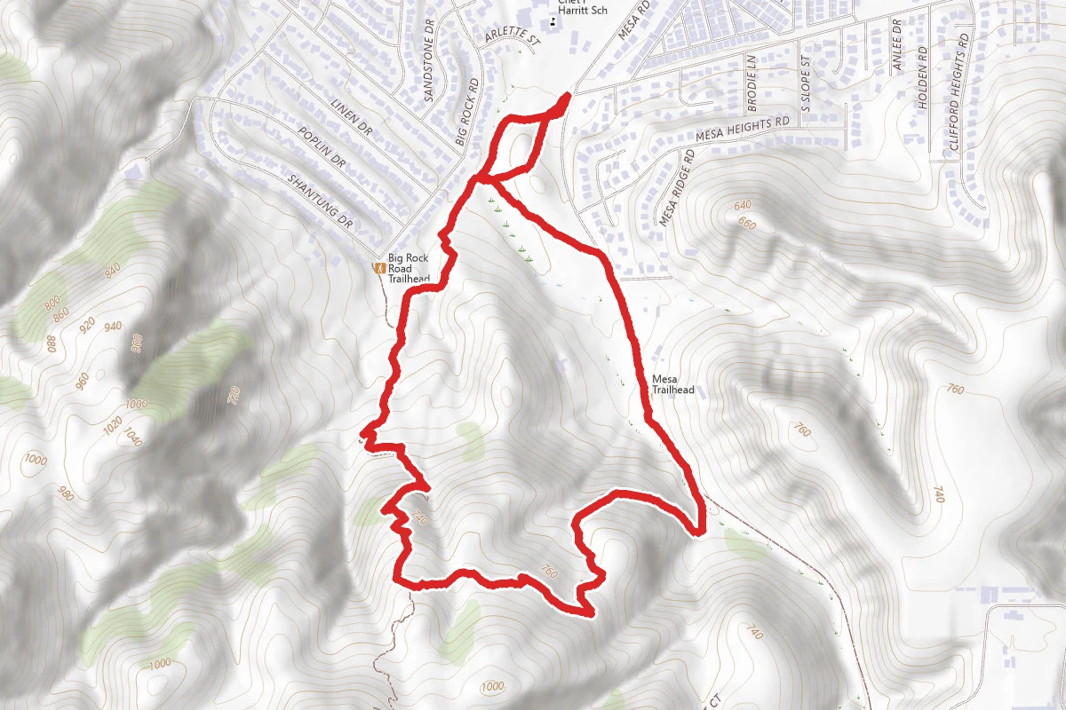 Big Rock and Mesa Road Loop