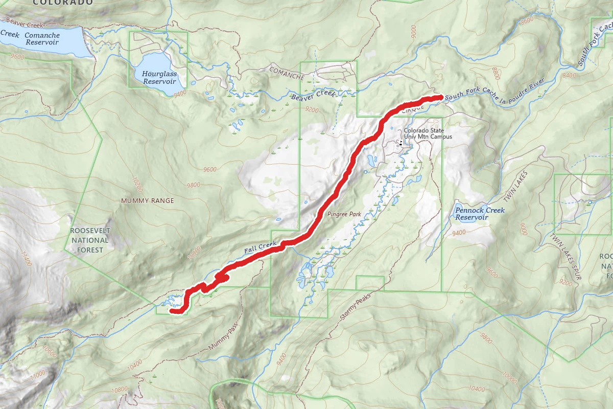 Emmaline Lake Trail to Cirque Meadows