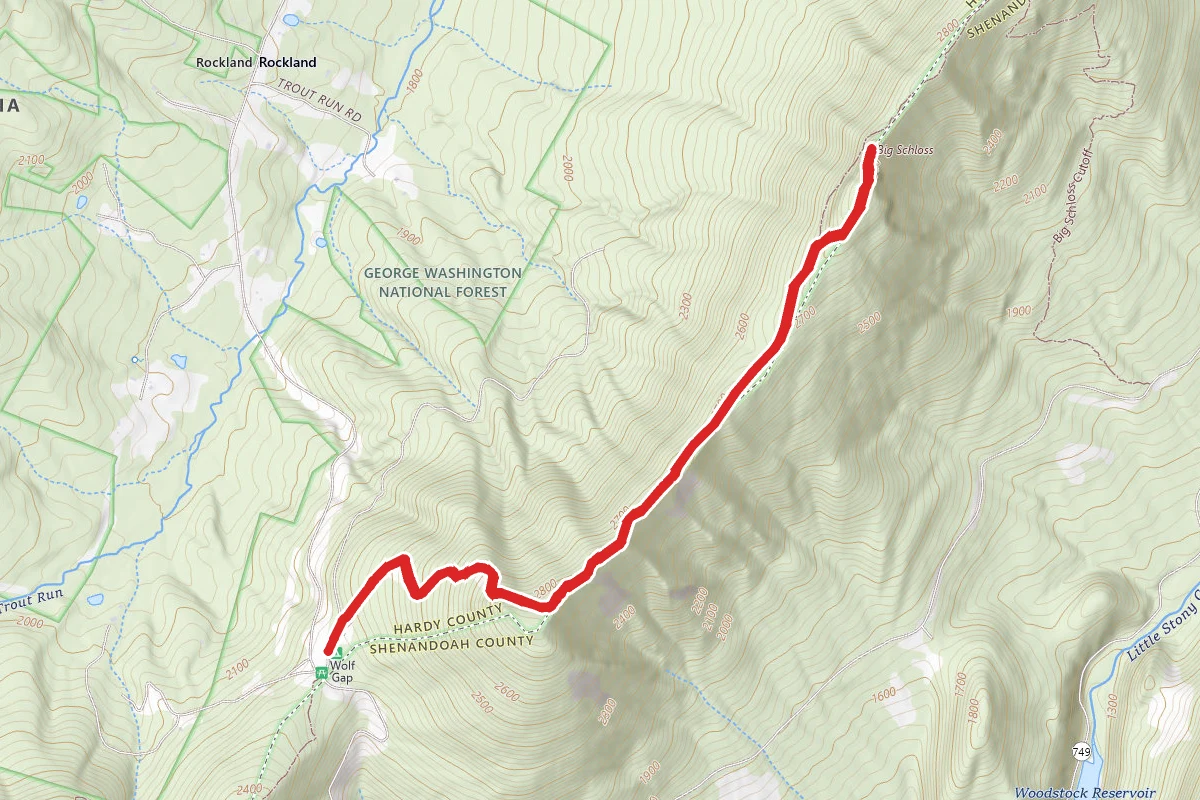 Big Schloss via Wolf Gap Trail