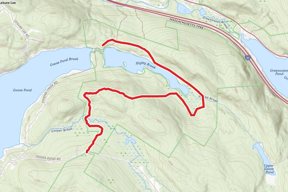 Upper Goose Pond via Appalachian Trail